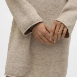 Robe en maille gris clair Gemma Rae