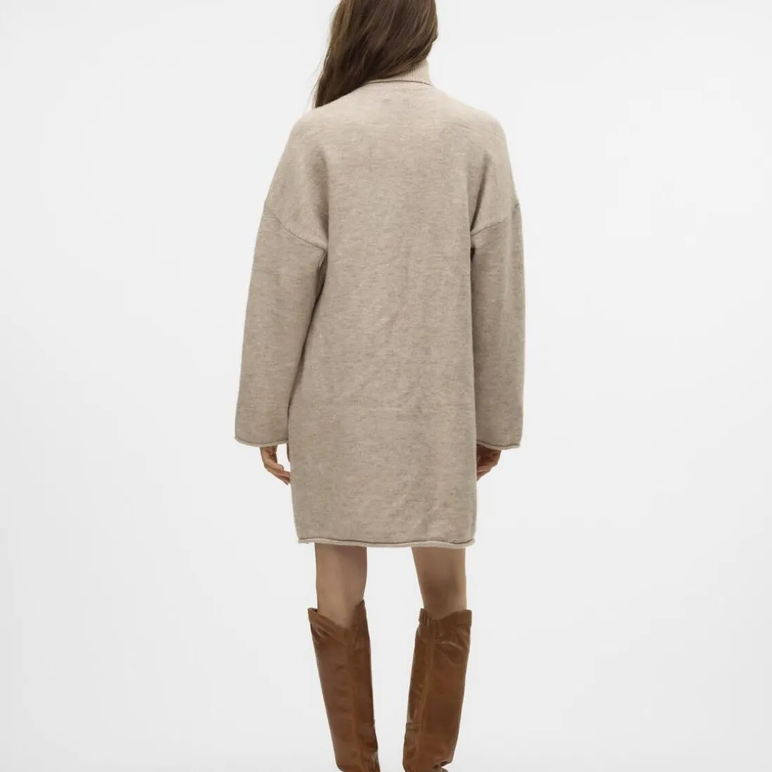 Robe en maille gris clair Gemma Rae