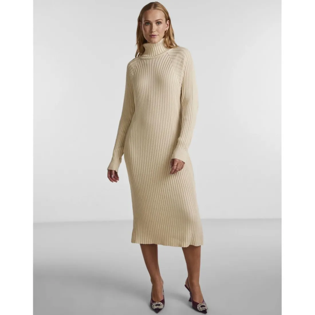 Robe en maille gris Molly