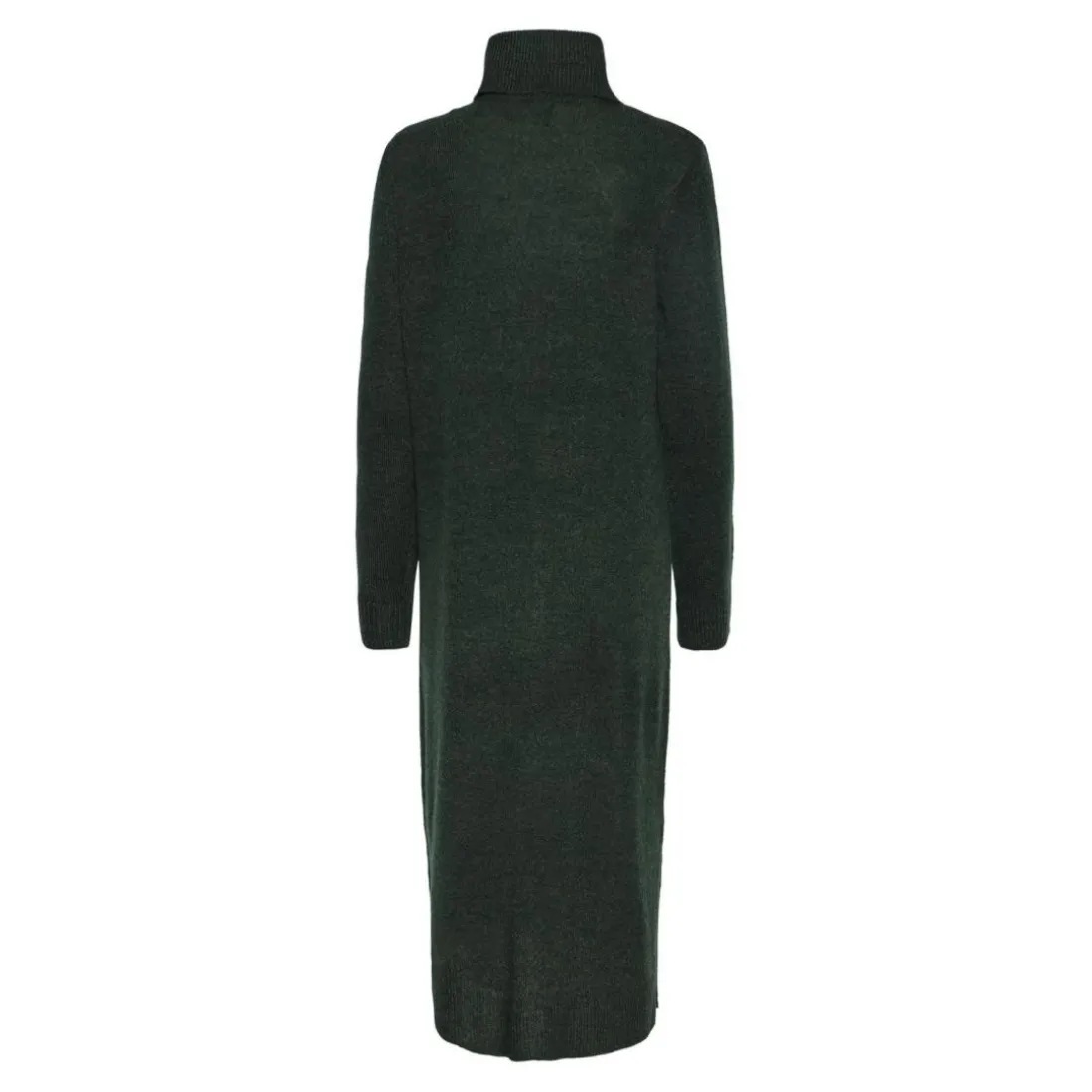 Robe en maille manches longues vert Anya