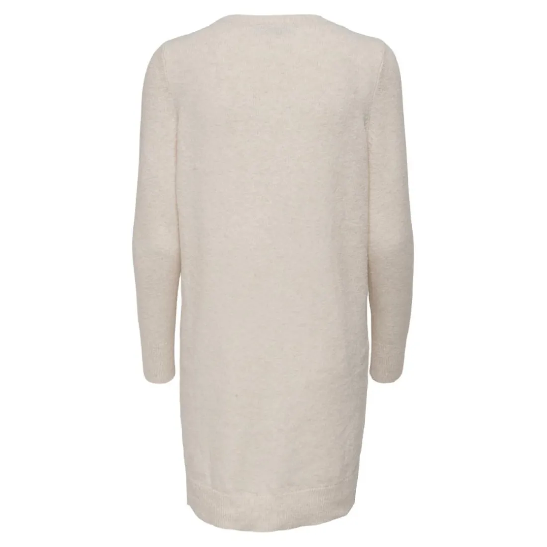 Robe en maille manches longues gris clair Cleo