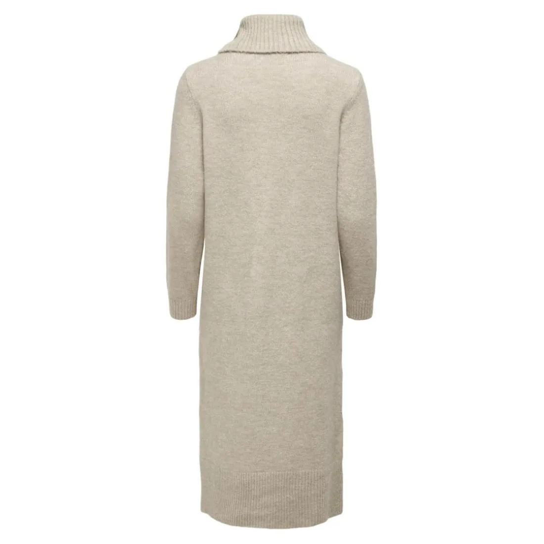 Robe en maille manches longues gris clair Sofia