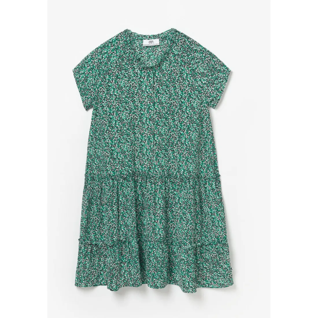 Robe evasée fille, patineuse COLETTAG vert