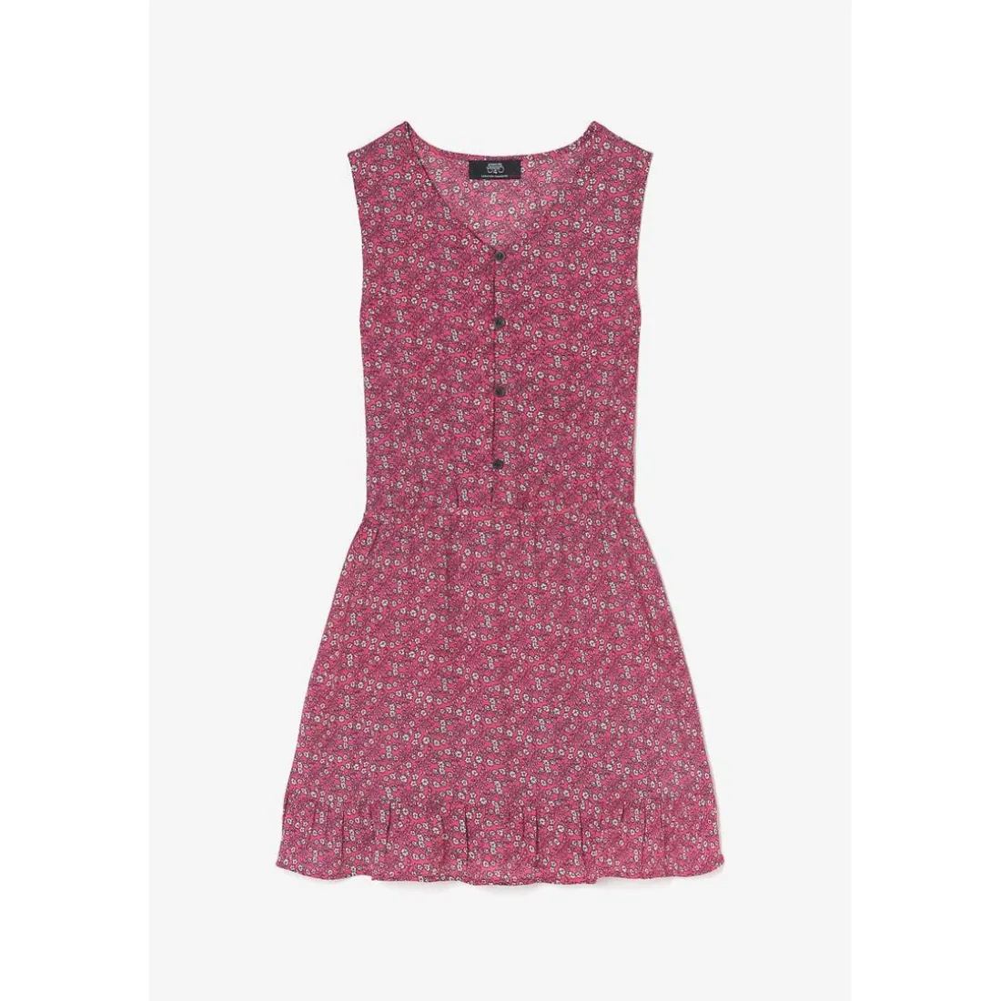 Robe evasée fille, patineuse ALENAGI fuchsia
