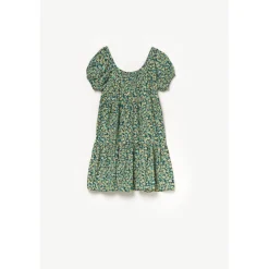 Robe evasée fille, patineuse ALMOGI vert