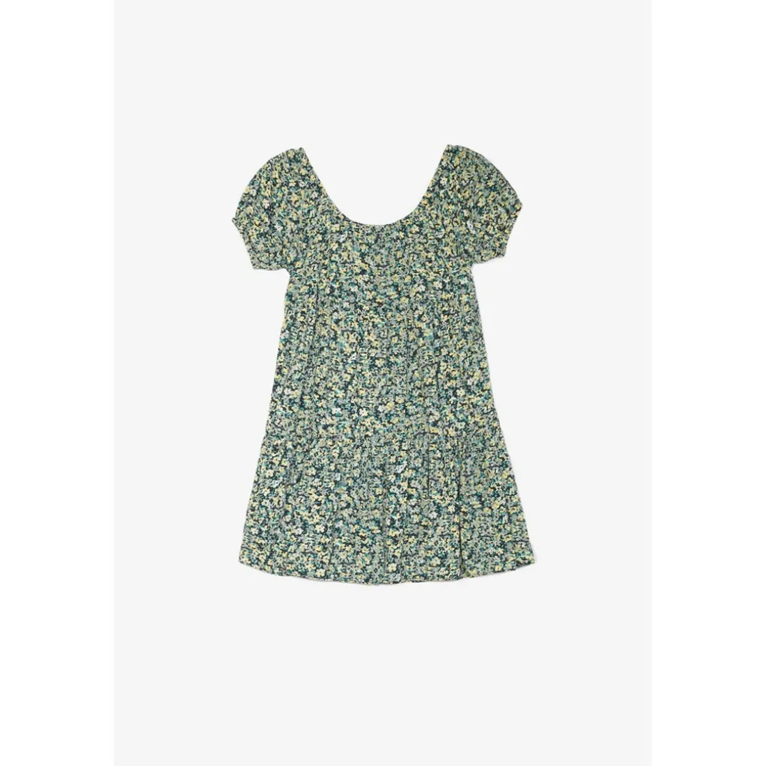 Robe evasée fille, patineuse ALMOGI vert