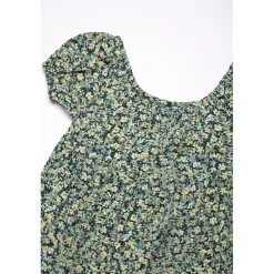 Robe evasée fille, patineuse ALMOGI vert