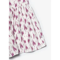 Robe evasée fille, patineuse KYLAGI rose en viscose