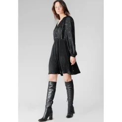 Robe evasée, patineuse DONA - Noire