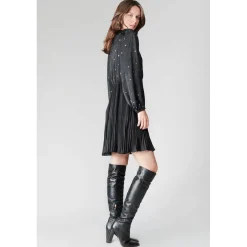 Robe evasée, patineuse DONA - Noire