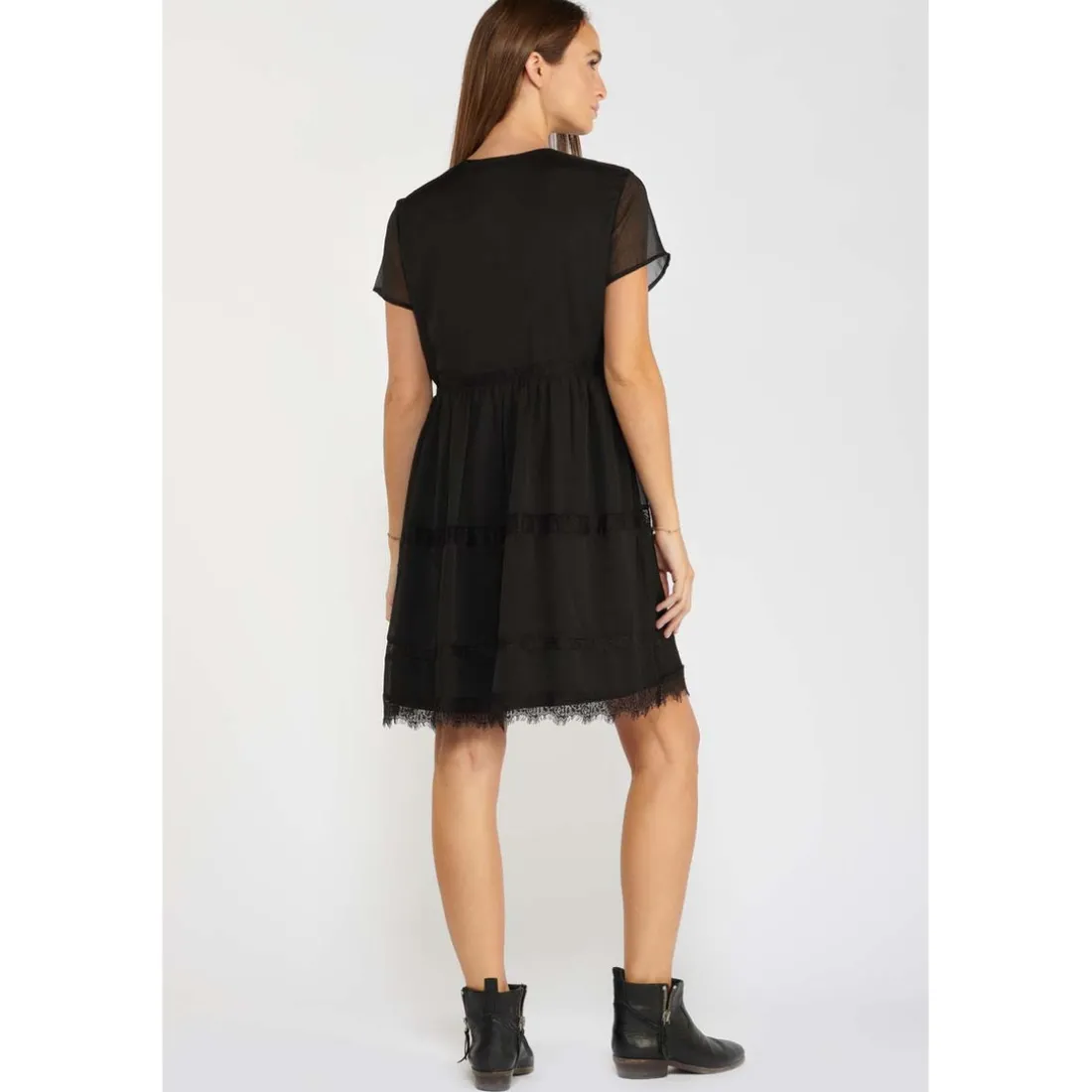 Robe evasée, patineuse INAYA noir