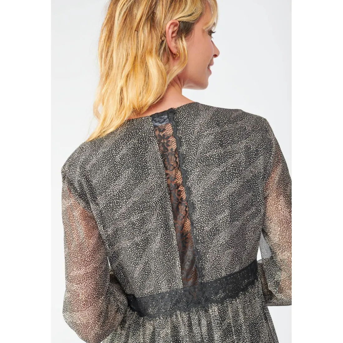 Robe evasée, patineuse RENA noir