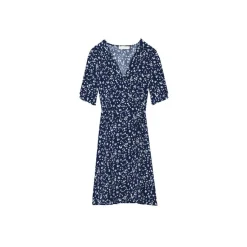 Robe Everdine bleu marine en viscose