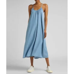 Robe Femme en Lyocell bleu