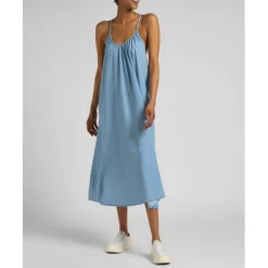 Robe Femme en Lyocell bleu
