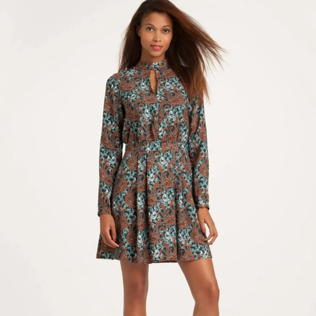 Robe fluide manches longues femme 3 SUISSES Collection - Multicolore