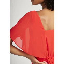 Robe fluide unie rose