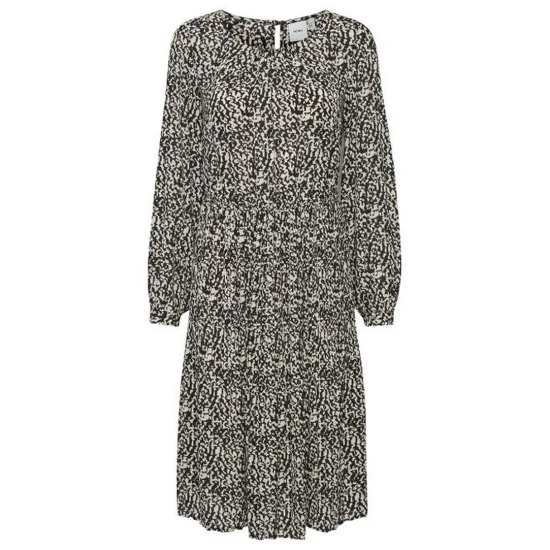 Robe grise à manches longues pour femme