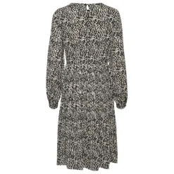 Robe grise à manches longues pour femme