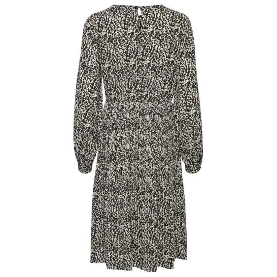 Robe grise à manches longues pour femme