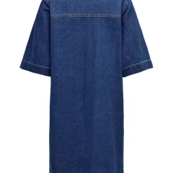 Robe Jean Courte ONLBELLE - Bleu en coton Eva