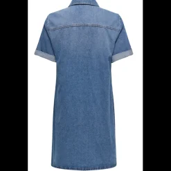 Robe Jean courte ONLLISA - Bleu en coton Rose