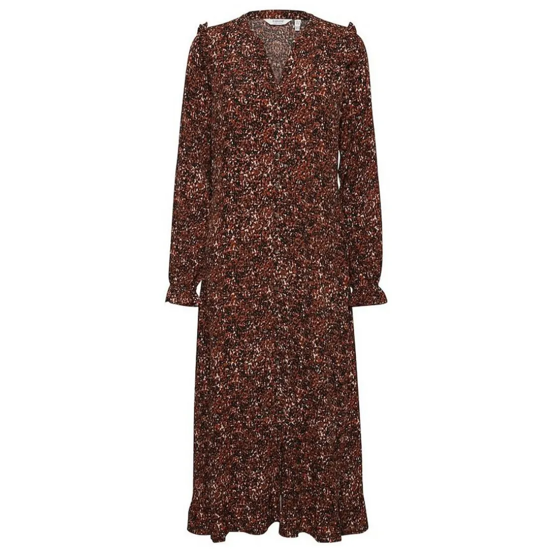Robe légère femme terracotta en viscose