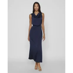 Robe longue bleu foncé Olia