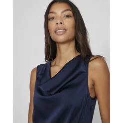 Robe longue bleu foncé Olia