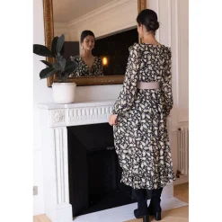 Robe longue croisée Jane