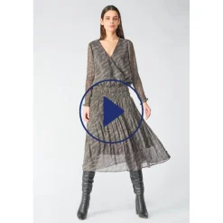 Robe longue droite - Noire
