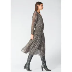 Robe longue droite - Noire