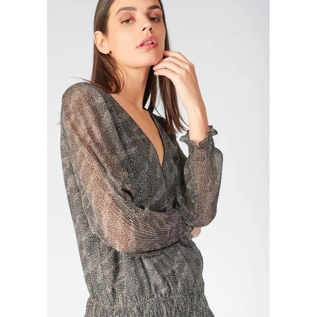 Robe longue droite - Noire