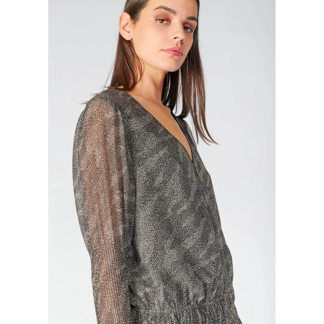 Robe longue droite - Noire