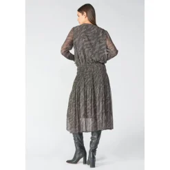 Robe longue droite - Noire