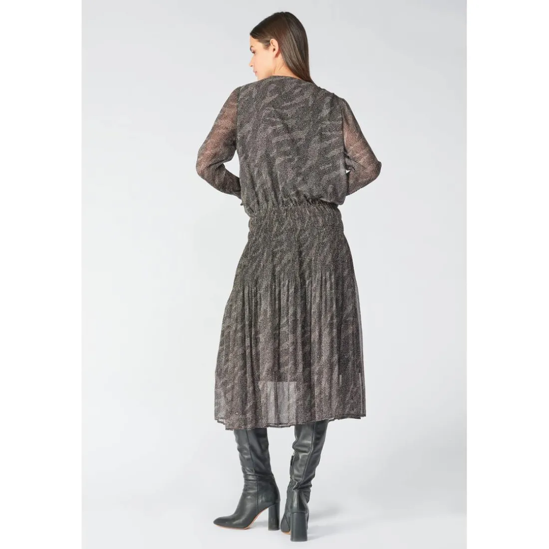 Robe longue droite - Noire