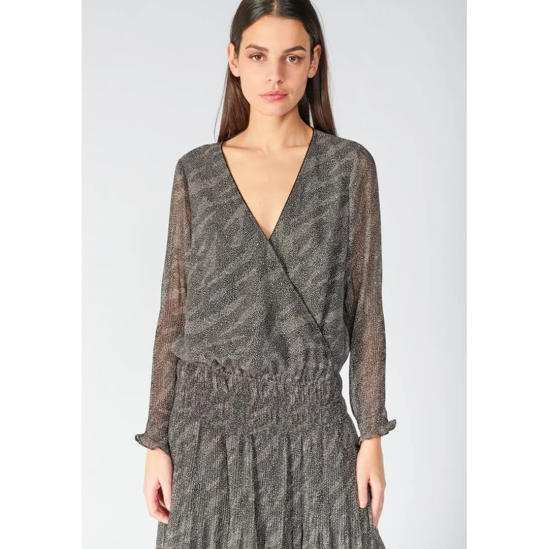 Robe longue droite - Noire