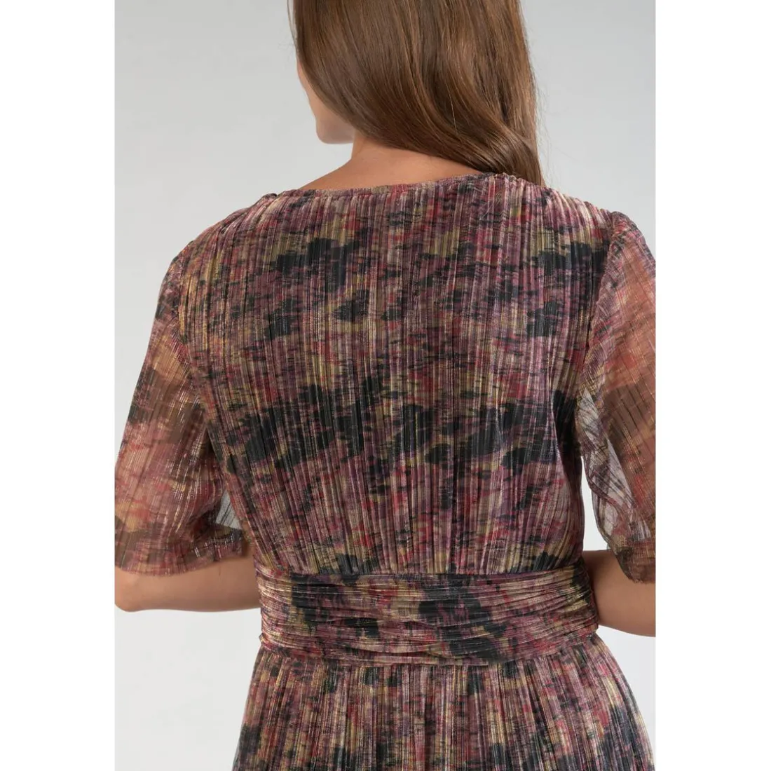Robe longue droite AMIEL rouge