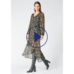 Robe longue droite CHIC noir