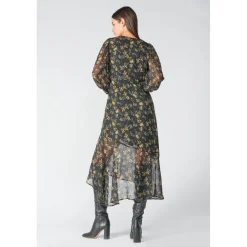 Robe longue droite CHIC noir