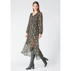 Robe longue droite CHIC noir