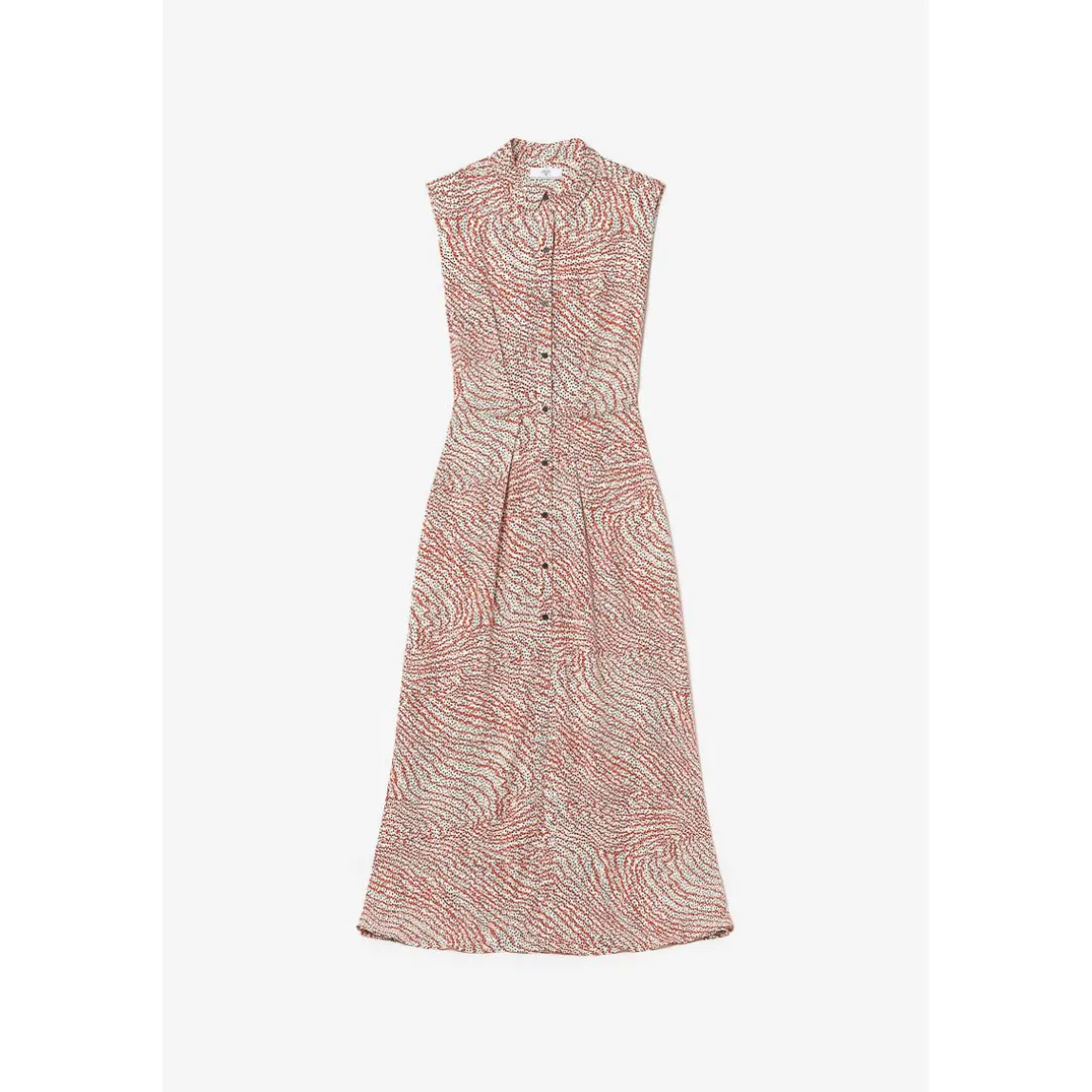 Robe longue droite CUOCO orange en viscose