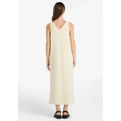 Robe longue droite DIEGA beige Eden