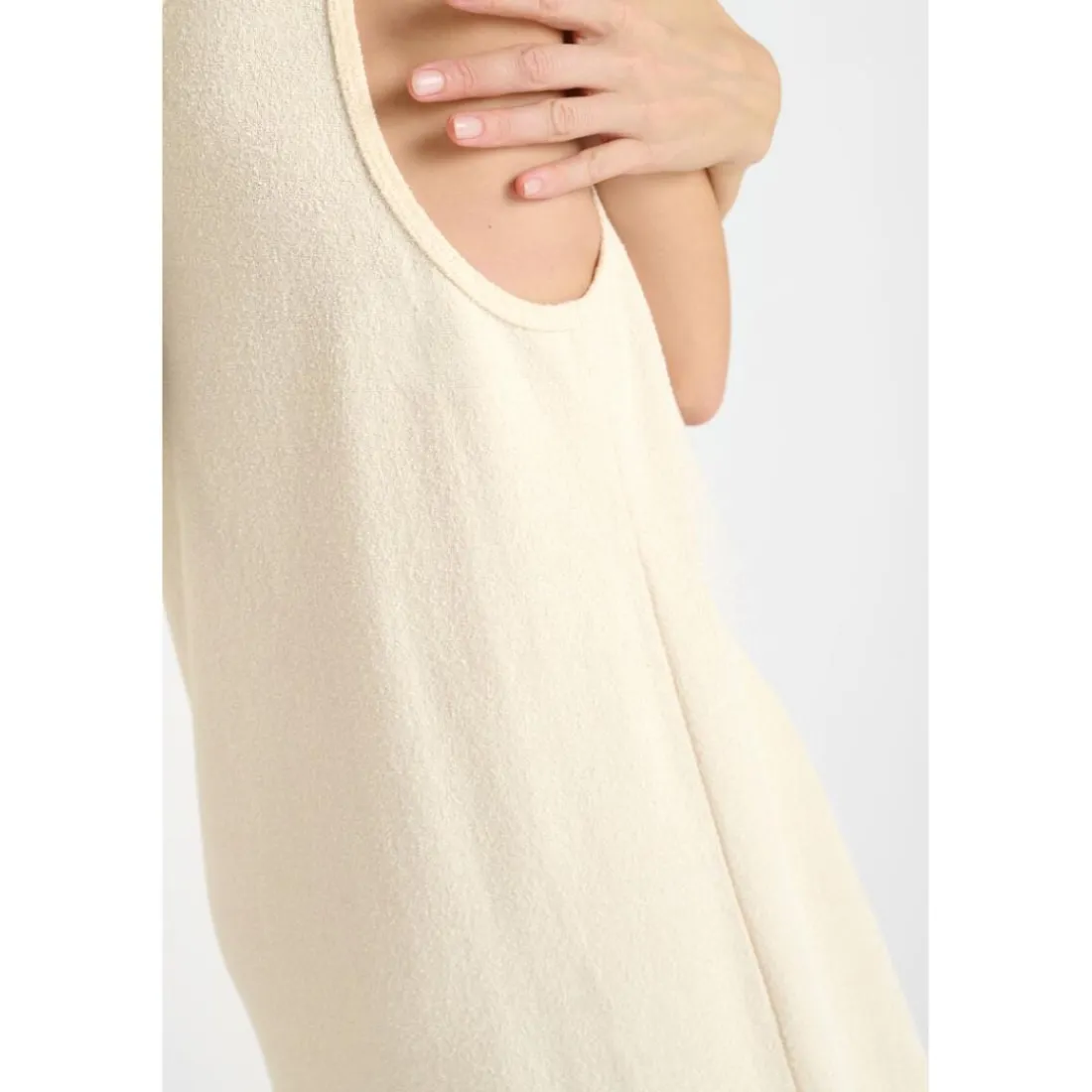 Robe longue droite DIEGA beige Eden