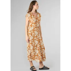 Robe longue droite JOUBARB blanc Yara en viscose