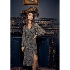 Robe longue droite KIP noir