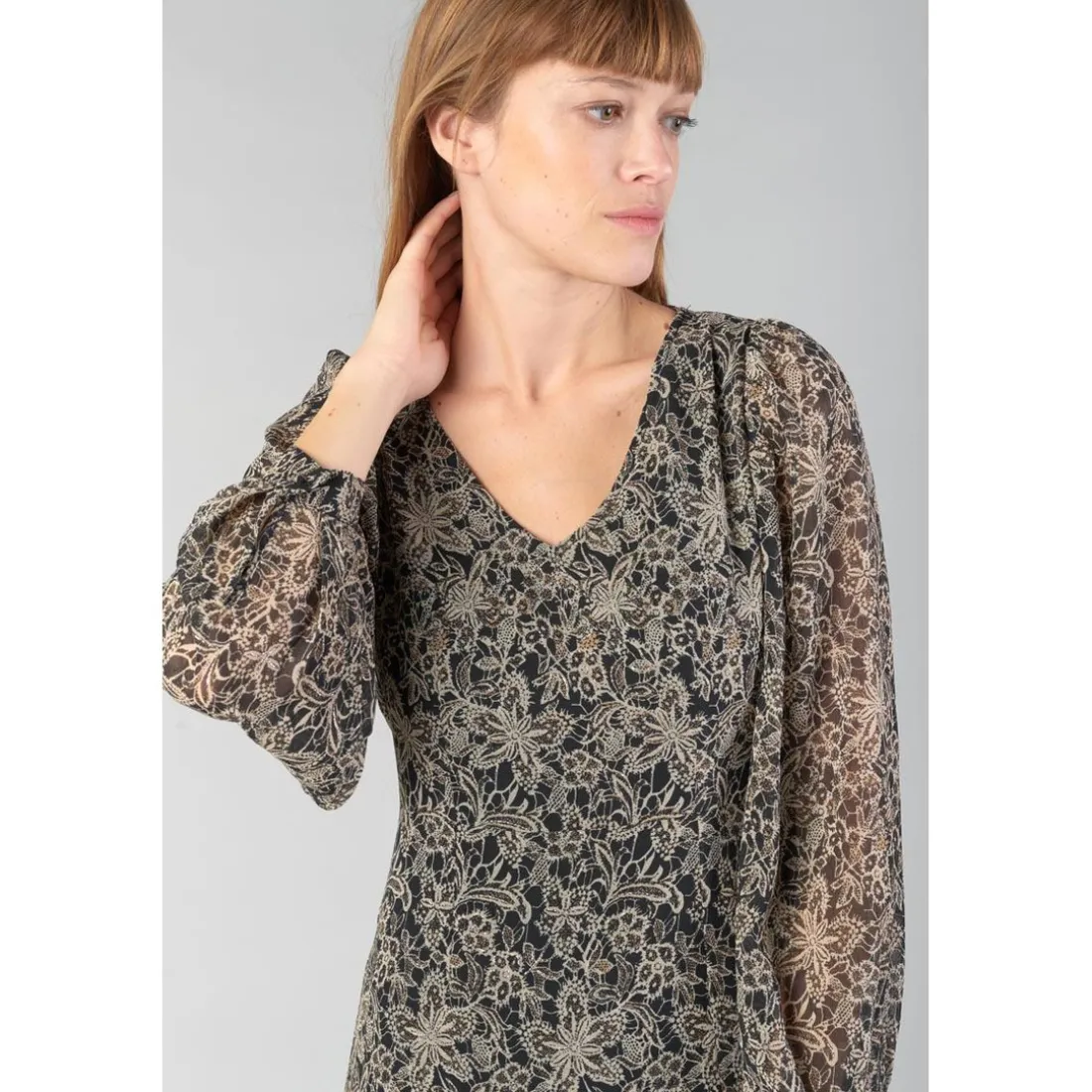 Robe longue droite KIP noir