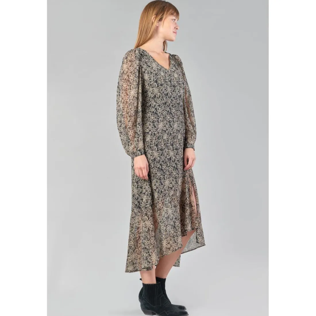 Robe longue droite KIP noir