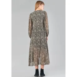 Robe longue droite KIP noir