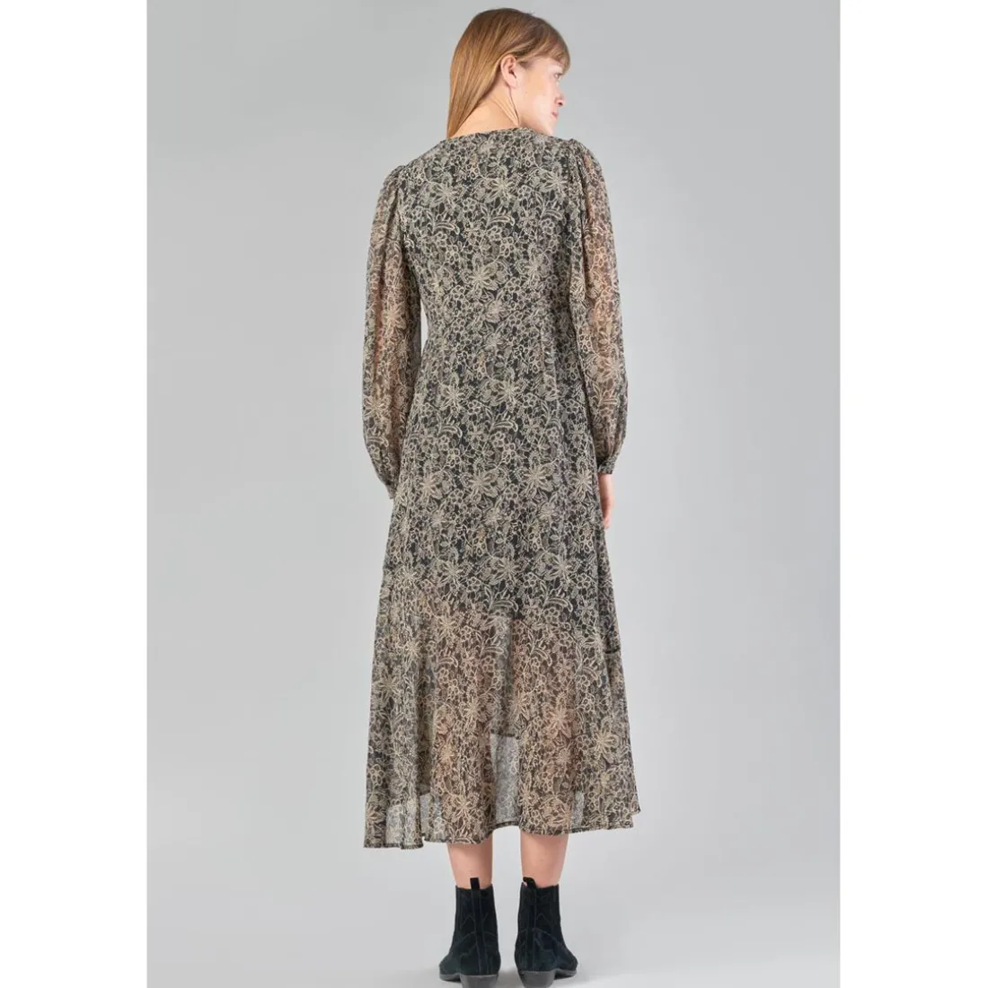 Robe longue droite KIP noir